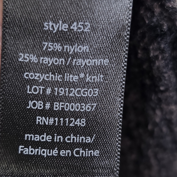 Barefoot Dreams 452 cozy lite pocket open cardigan Large XL - Picture 10 of 10